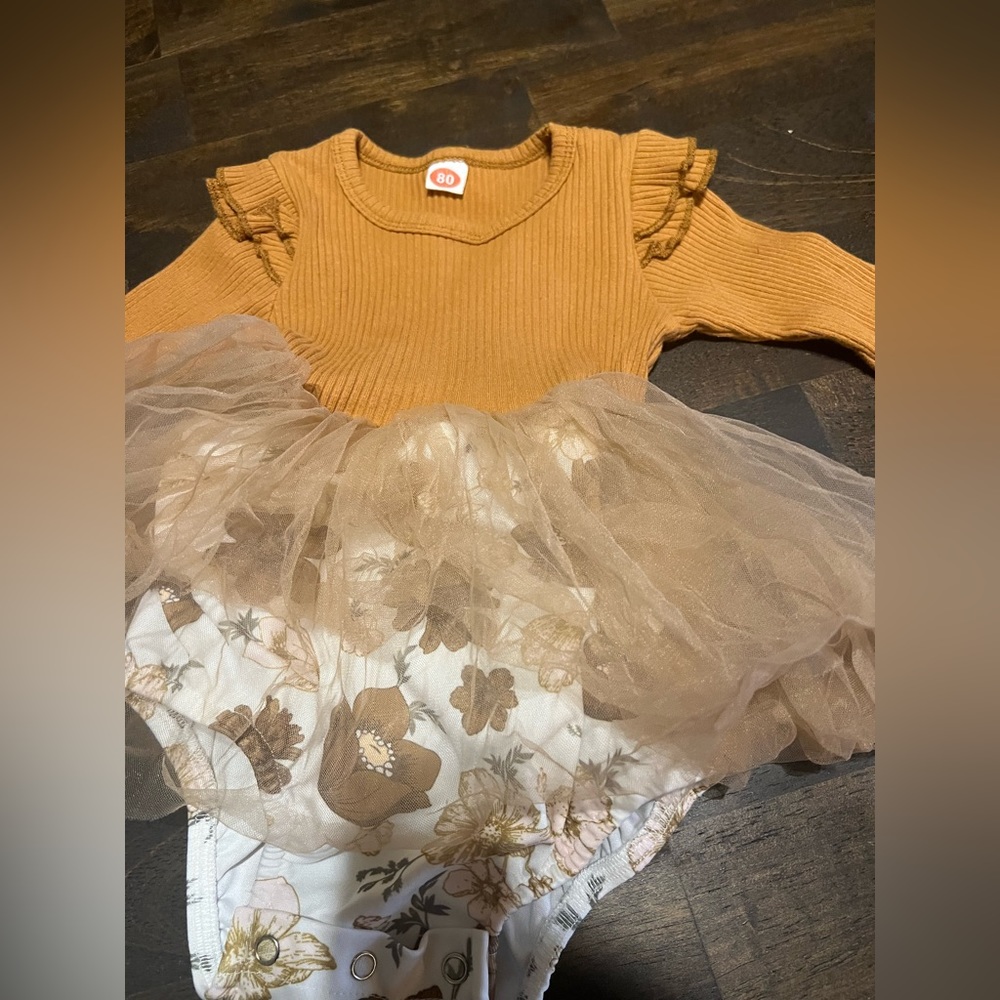 Fall Infant Dress with Tutu